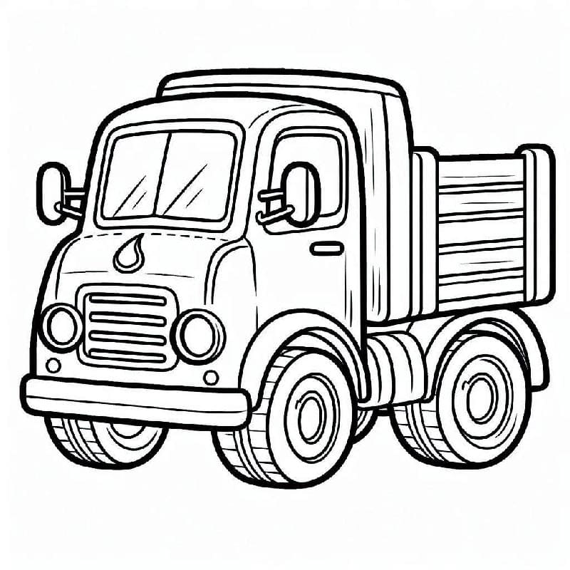 Immagine Camion Gratuita da colorare