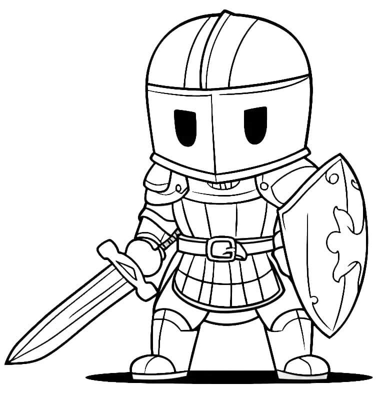 Cavalieri da colorare