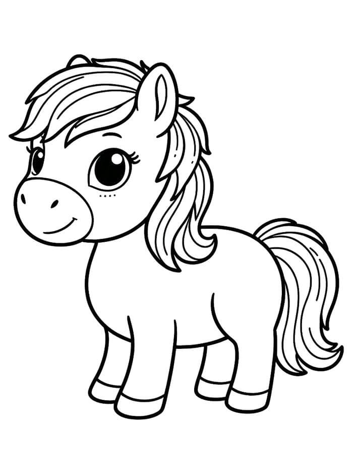 Immagine Cavallo da colorare