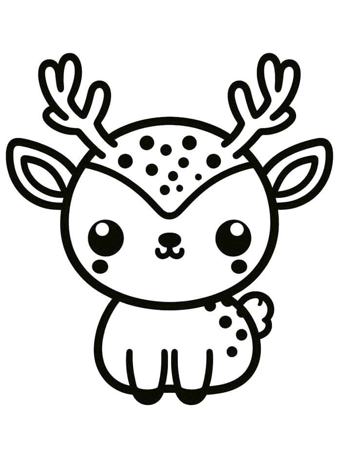 Immagine Cervo da colorare