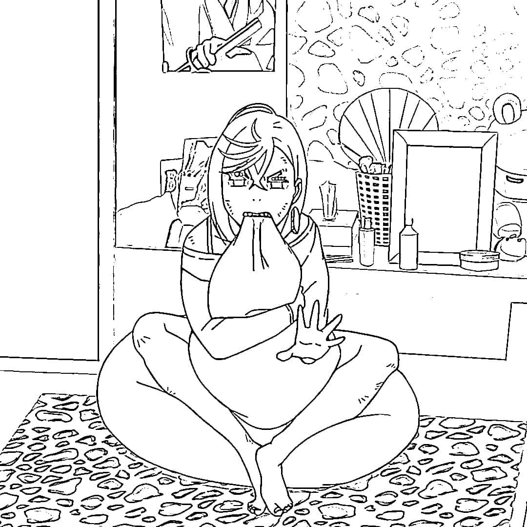 Immagine Dandadan Stampabile da colorare