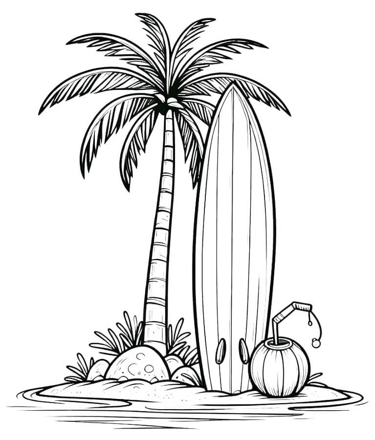 Immagine Estate da colorare