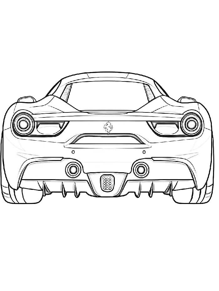 Immagine Ferrari Stampabile da colorare