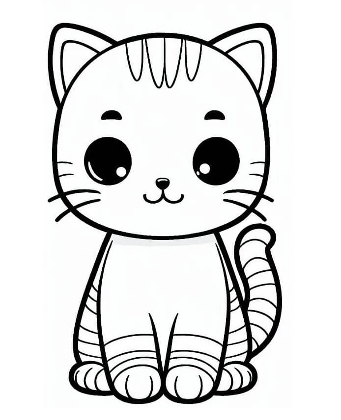 Immagine Gatto da colorare