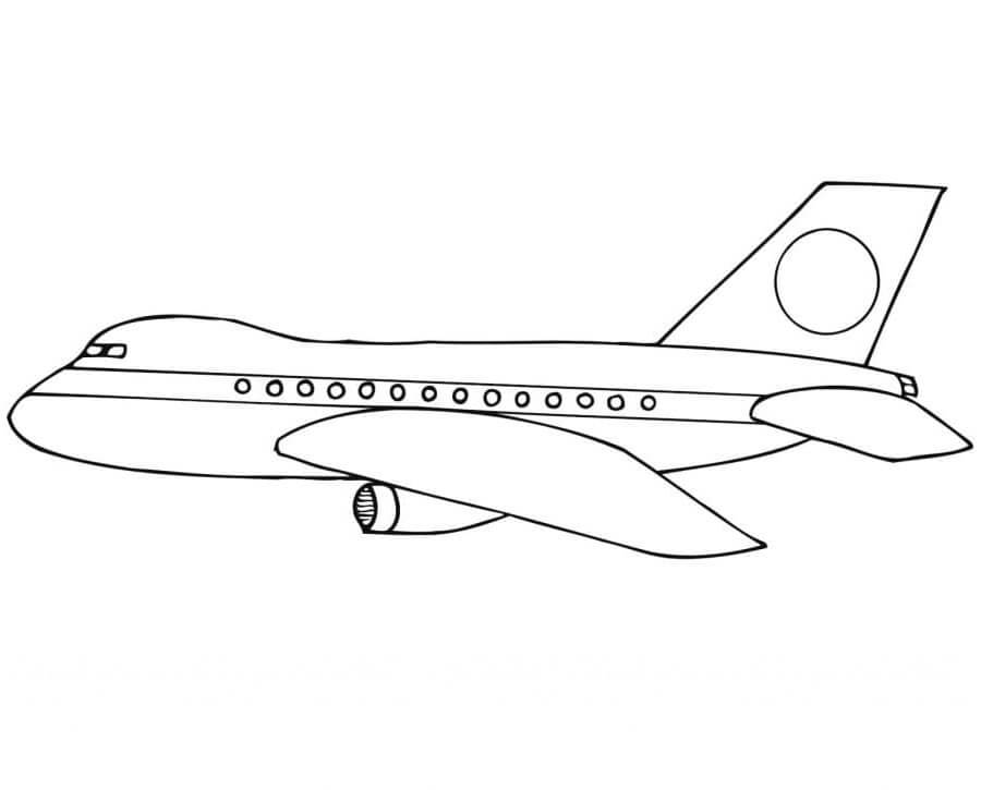 Immagine Gratuita Aereo da colorare