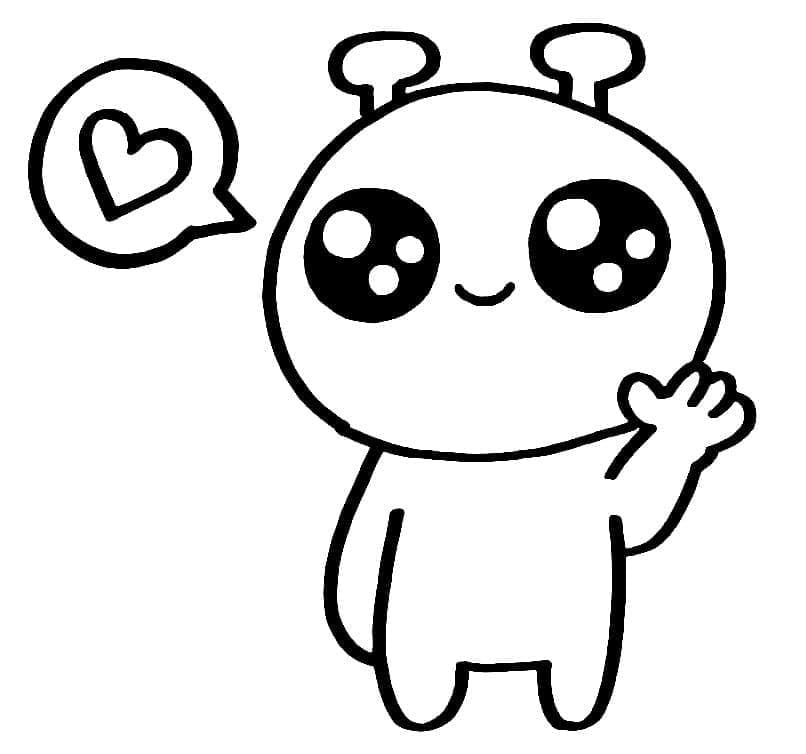 Immagine Gratuita Alieno da colorare