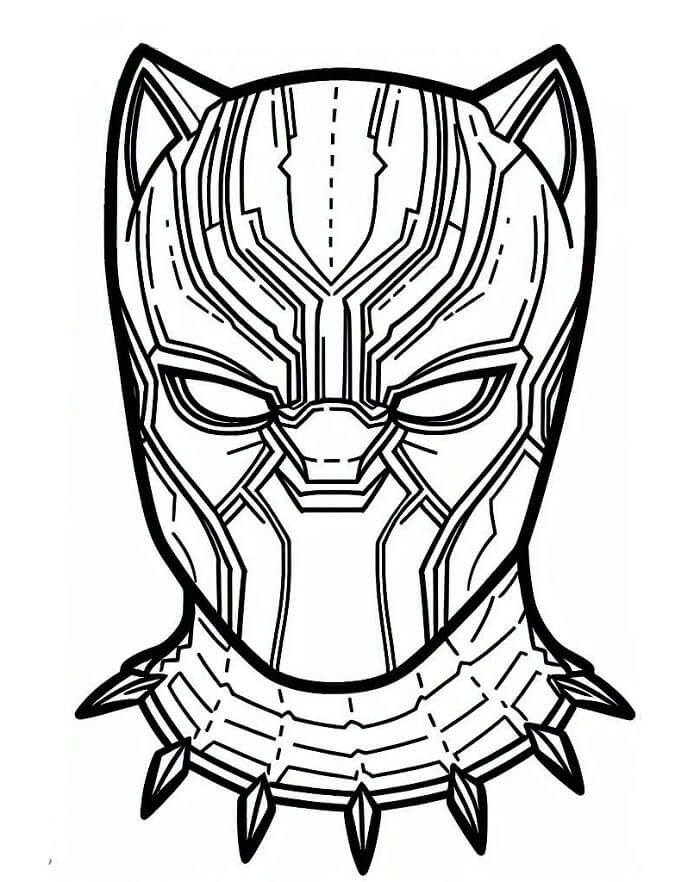 Immagine Gratuita Black Panther da colorare