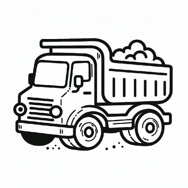 Immagine Gratuita Camion da colorare