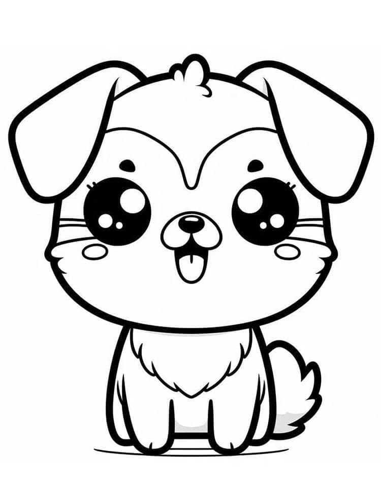 Immagine Gratuita Cane da colorare