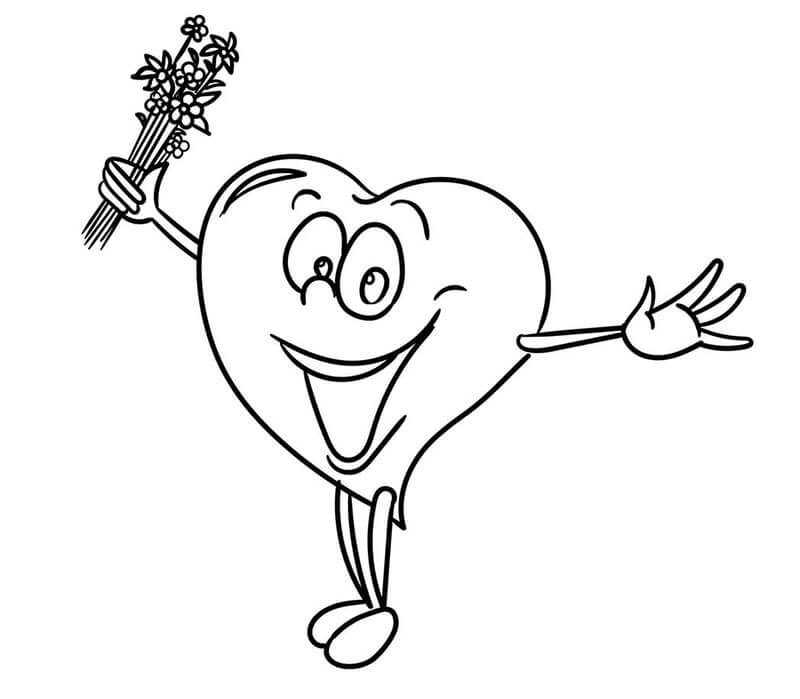 Immagine Gratuita Cuore da colorare