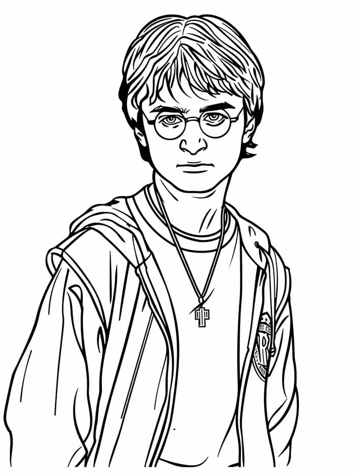 Immagine Gratuita Harry Potter da colorare