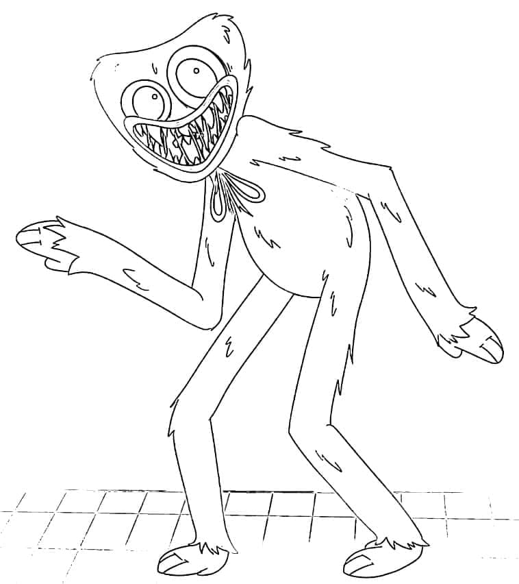 Immagine Gratuita Huggy Wuggy da colorare