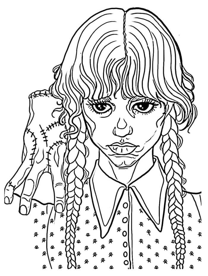 Immagine Gratuita Mercoledì da colorare