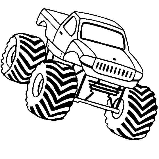 Immagine Gratuita Monster Truck da colorare