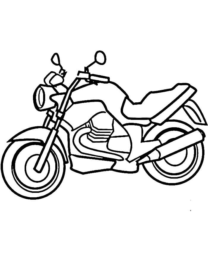 Immagine Gratuita Moto da colorare