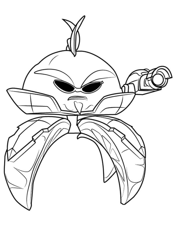 Immagine Gratuita Piante contro zombi da colorare