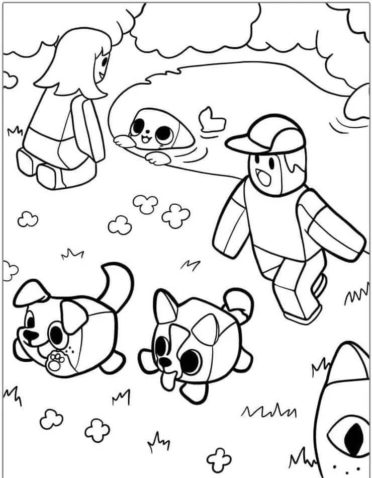 Immagine Gratuita Roblox da colorare