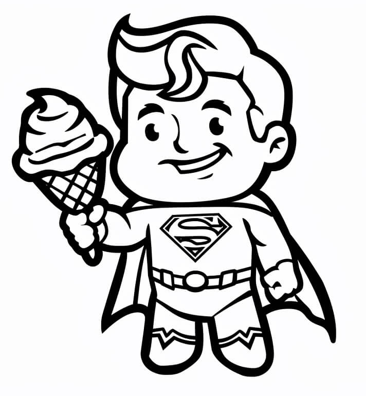 Immagine Gratuita Superman da colorare