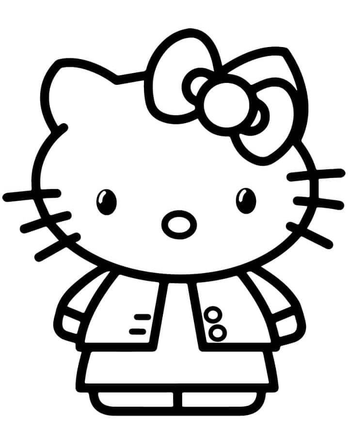 Hello Kitty da colorare