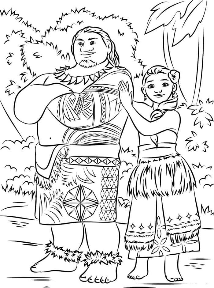 Immagine Gratuita di Oceania da colorare