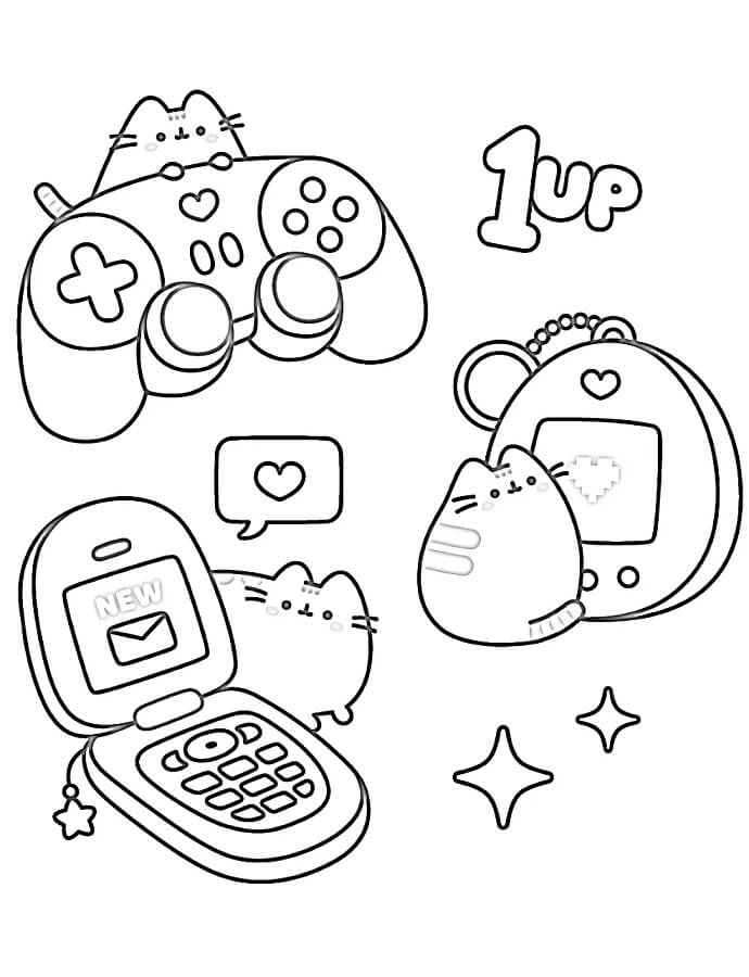 Immagine Gratuita di Pusheen da colorare