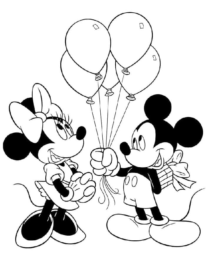 Immagine Gratuita di Topolino da colorare