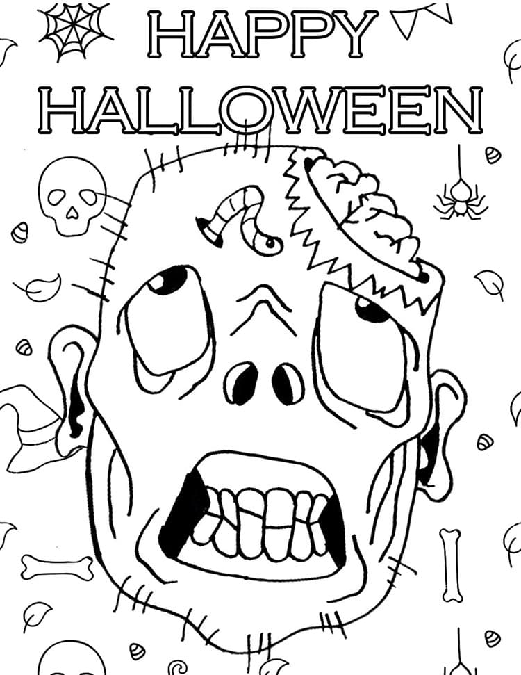 Immagine Halloween Stampabile da colorare
