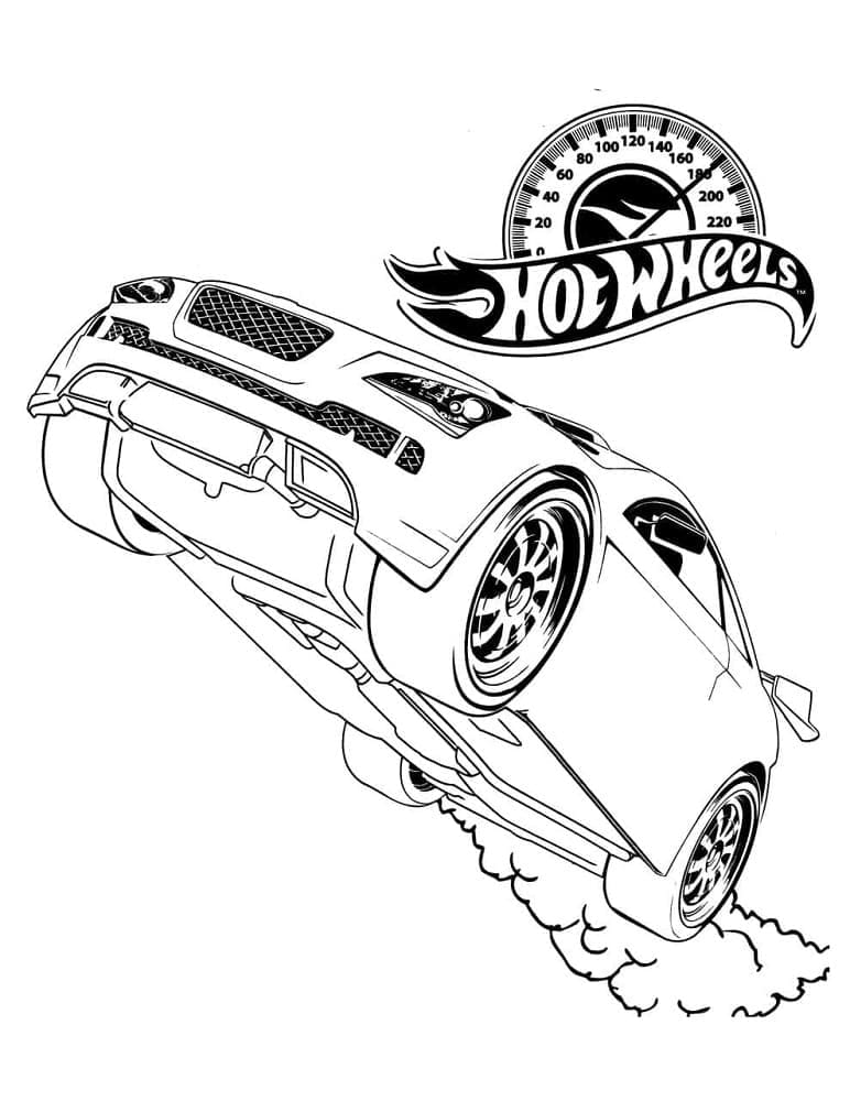 Immagine Hot Wheels Gratuita da colorare