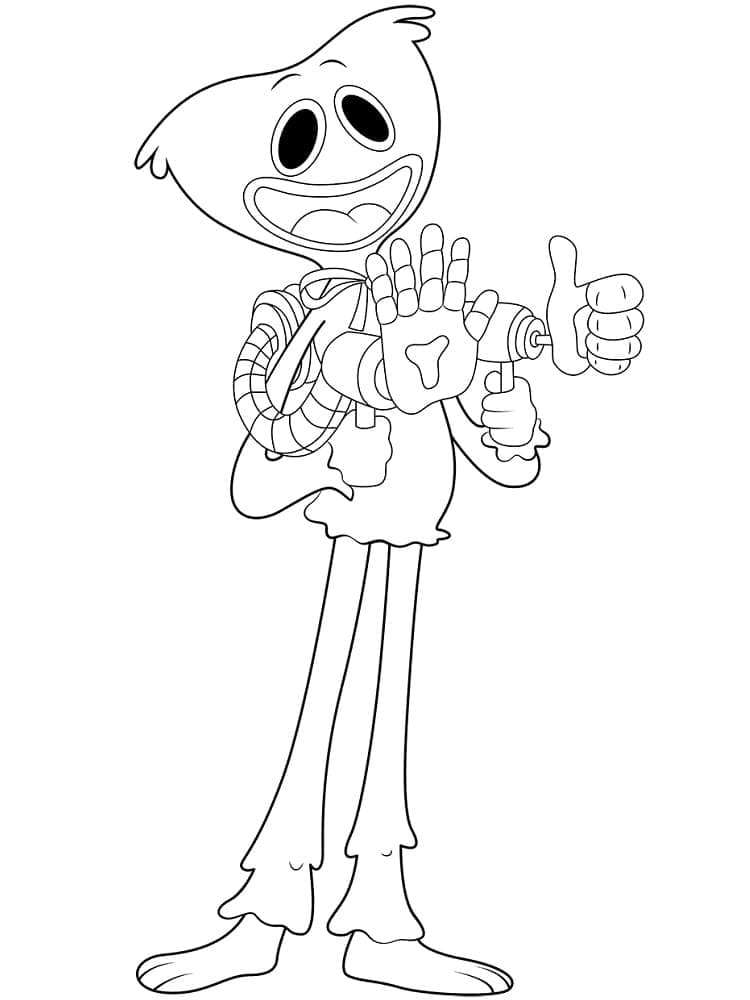 Immagine Huggy Wuggy Stampabile da colorare