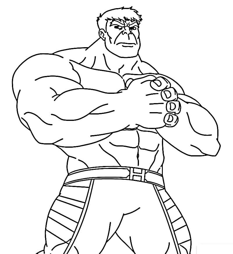 Immagine Hulk Gratuita da colorare