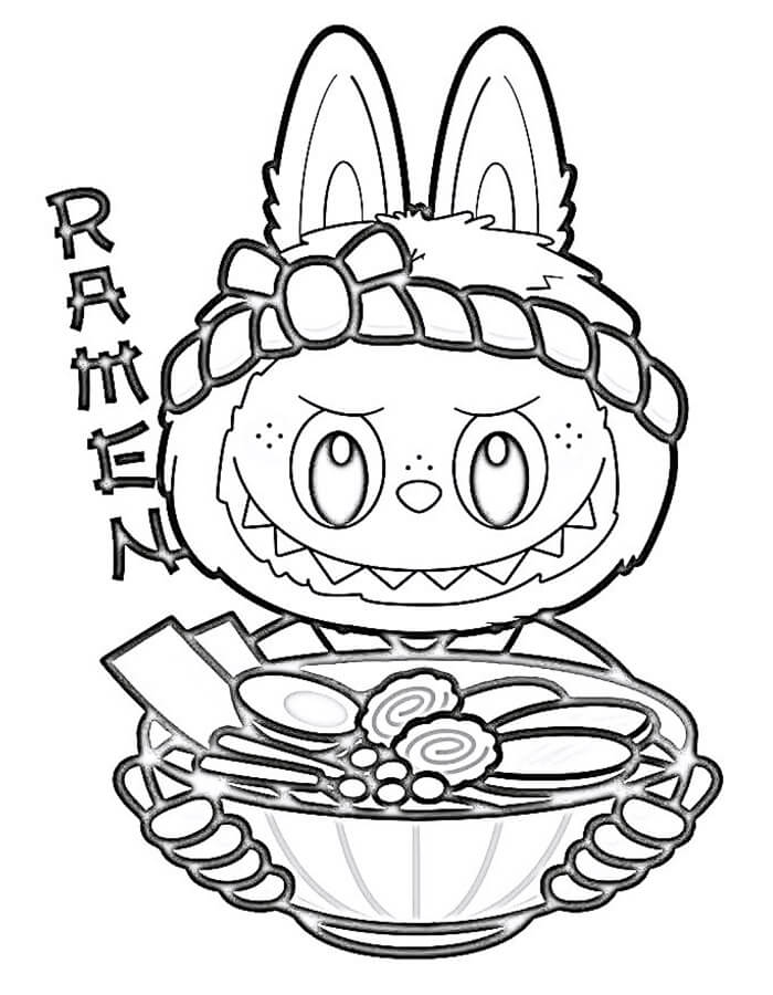 Immagine Labubu gratuita da colorare