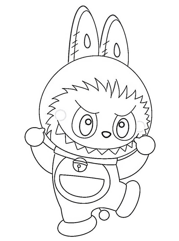 Immagine Labubu da colorare