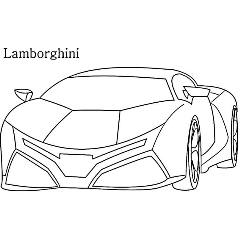 Immagine Lamborghini Gratuita da colorare
