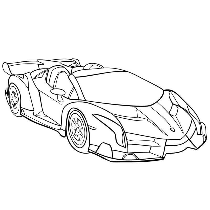 Immagine Lamborghini da colorare