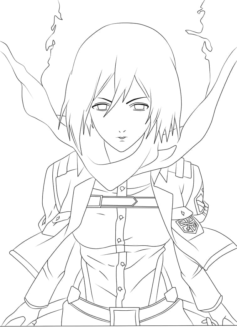 Immagine L'attacco dei giganti Stampabile da colorare