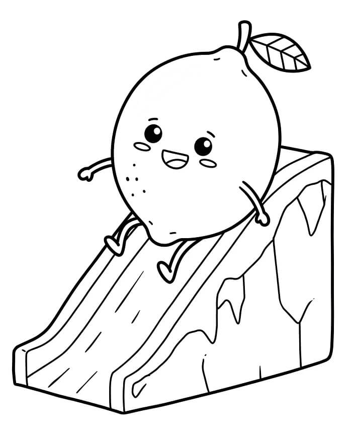 Immagine Limone Stampabile da colorare