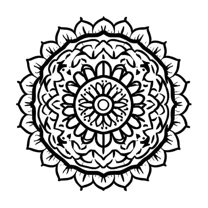Immagine Mandala Gratis da colorare