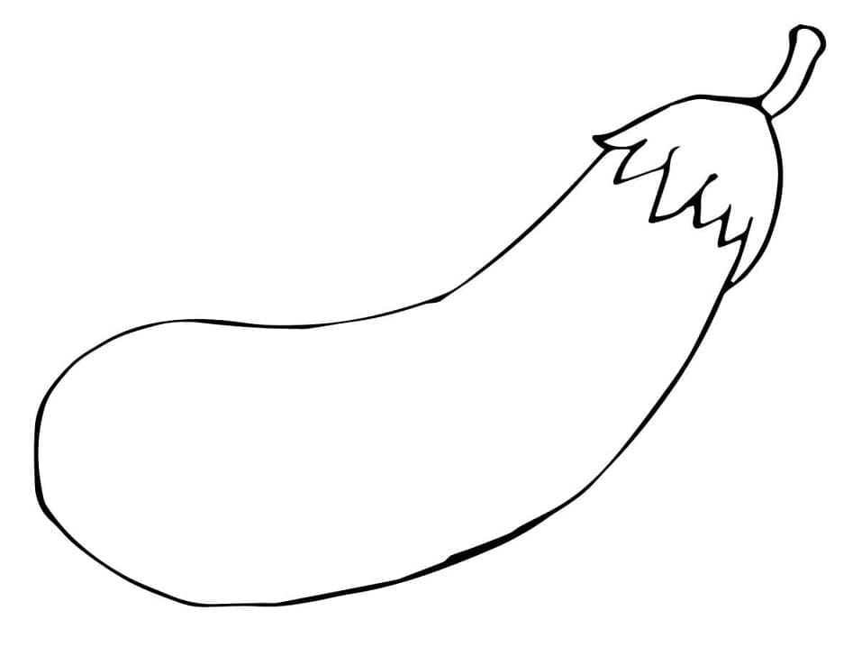 Immagine Melanzana Stampabile da colorare