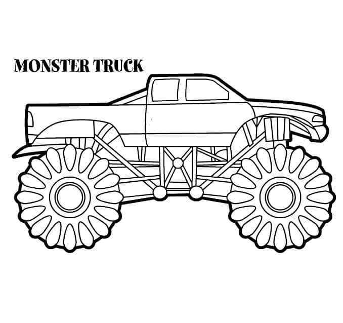 Immagine Monster Truck Stampabile da colorare