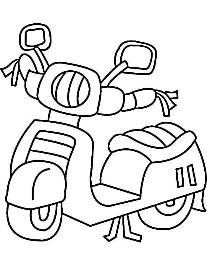 Immagine Moto Stampabile da colorare