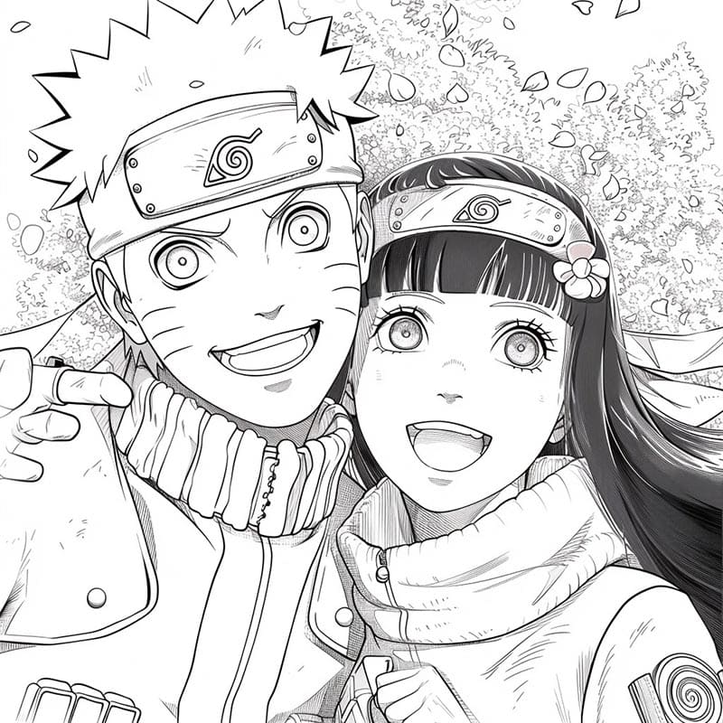 Immagine Naruto da colorare