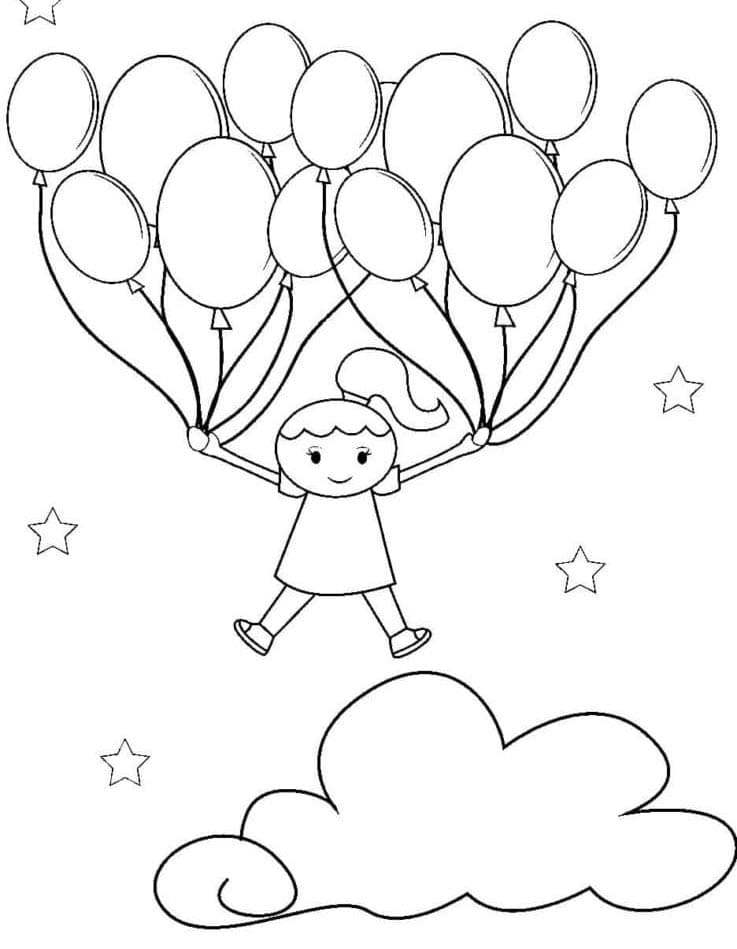 Immagine Palloncino da colorare