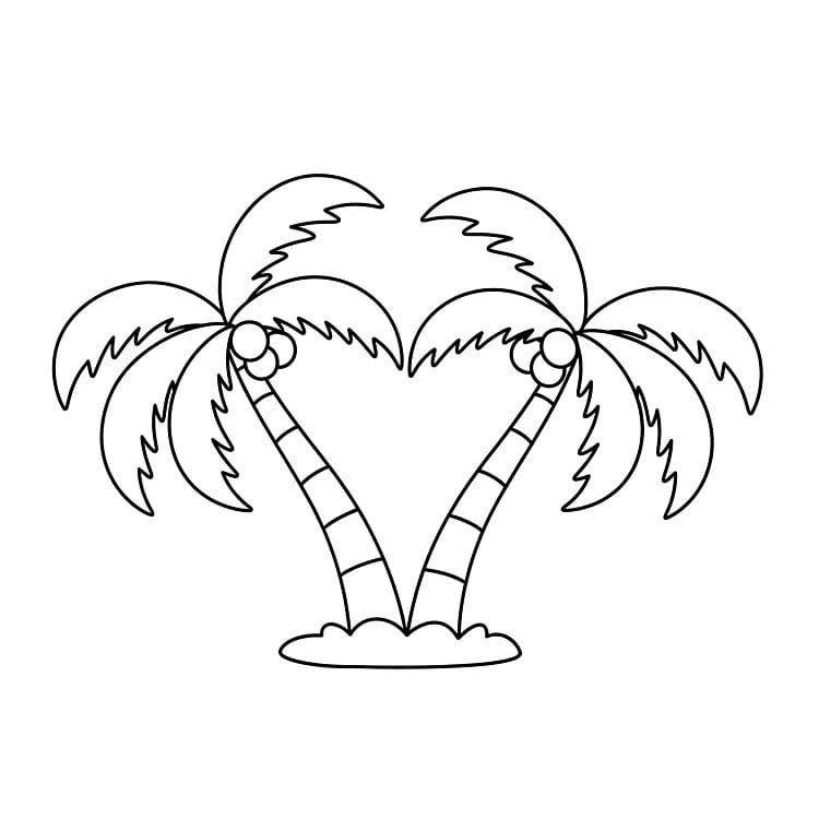 Immagine Palma Gratuita da colorare