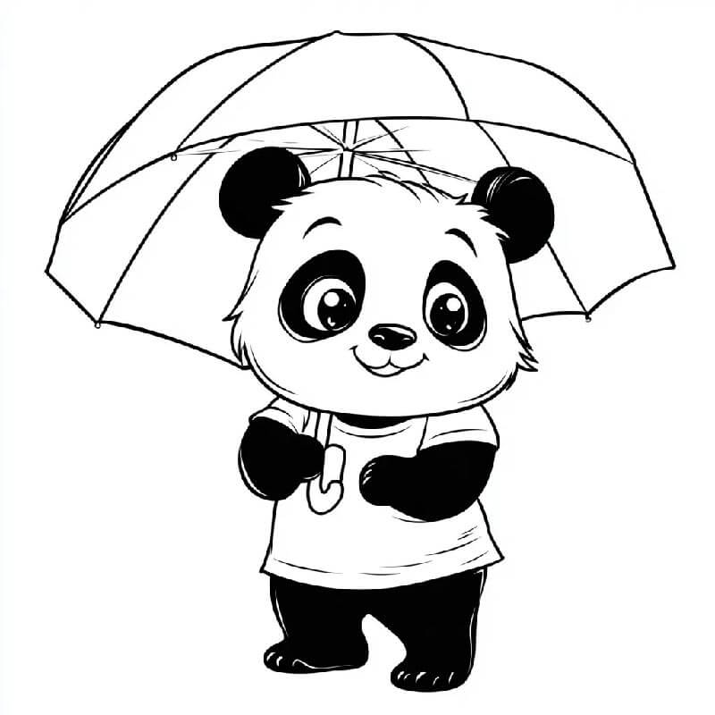 Immagine Panda Stampabile da colorare