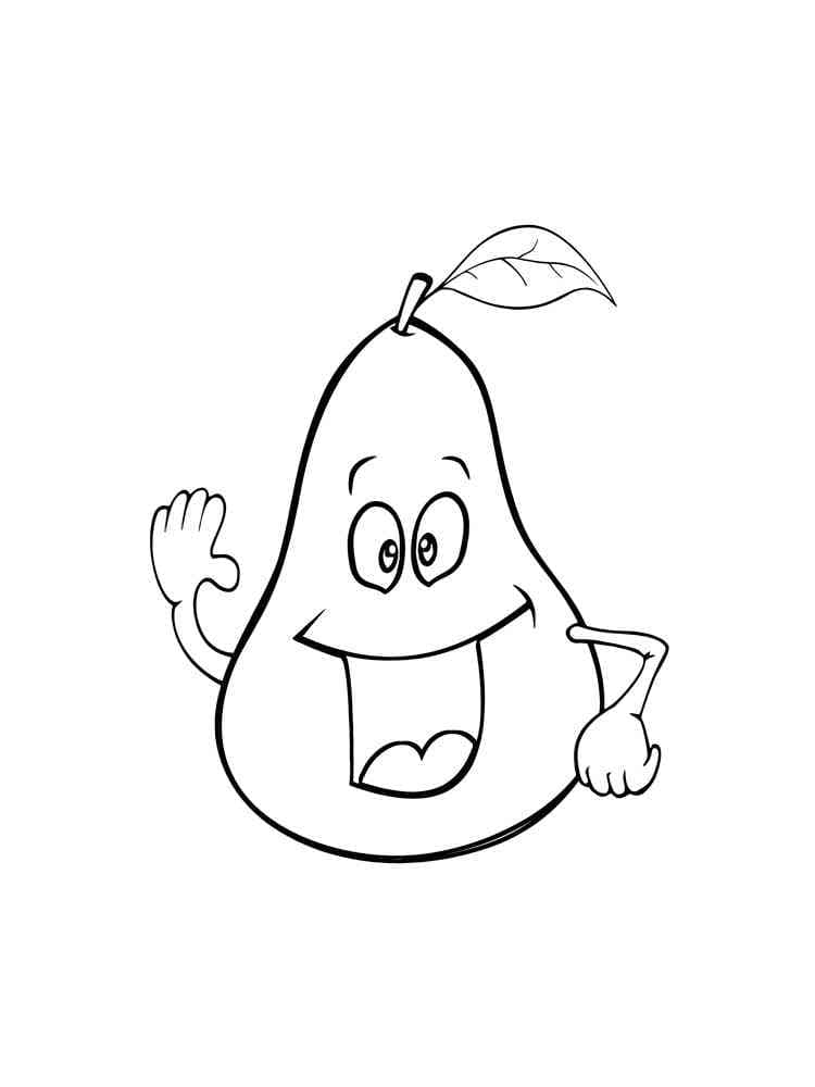Immagine Pera da colorare