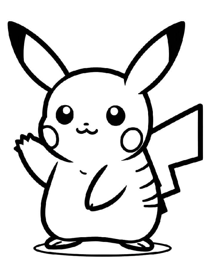 Pikachu da colorare
