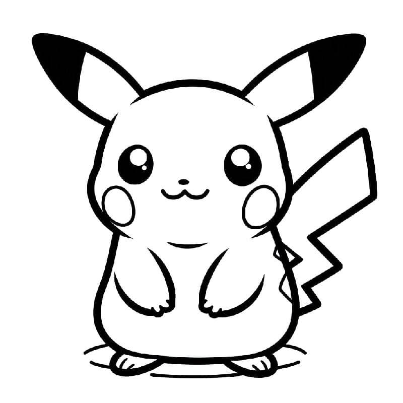 Immagine Pikachu Stampabile da colorare