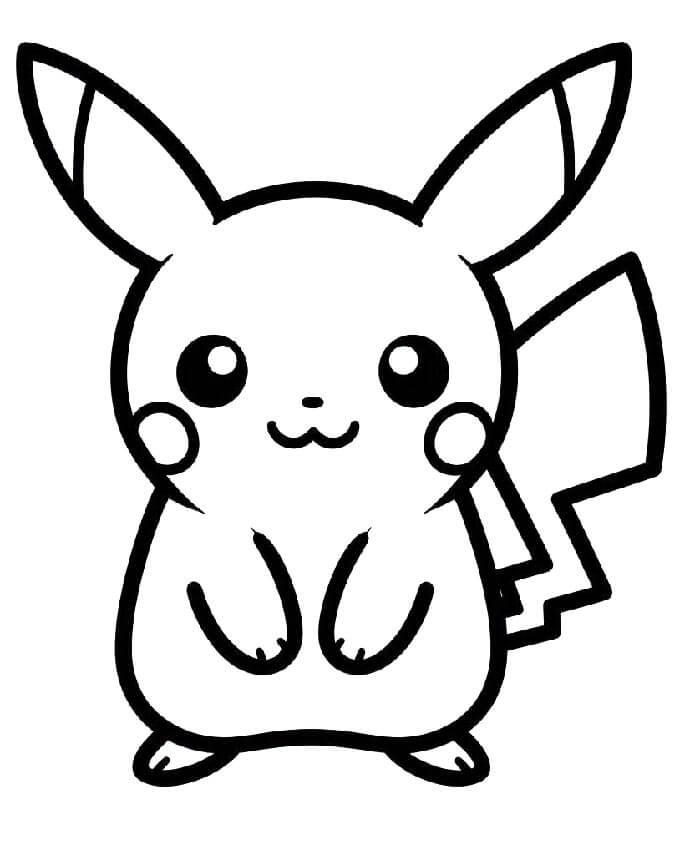Immagine Pikachu da colorare