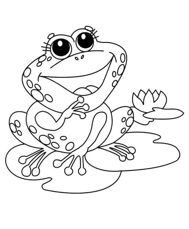 Immagine Rana Stampabile da colorare