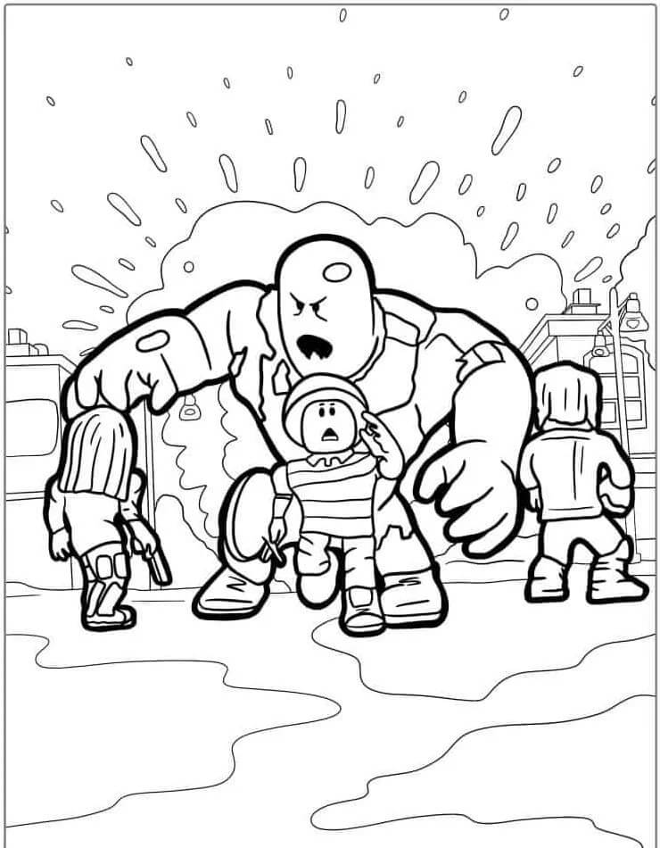 Immagine Roblox Stampabile da colorare